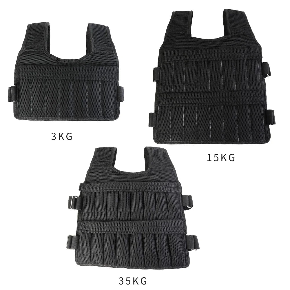 Adjustable Weighted Vest for Running & Training — 7lb-110lb (3–50 kg)