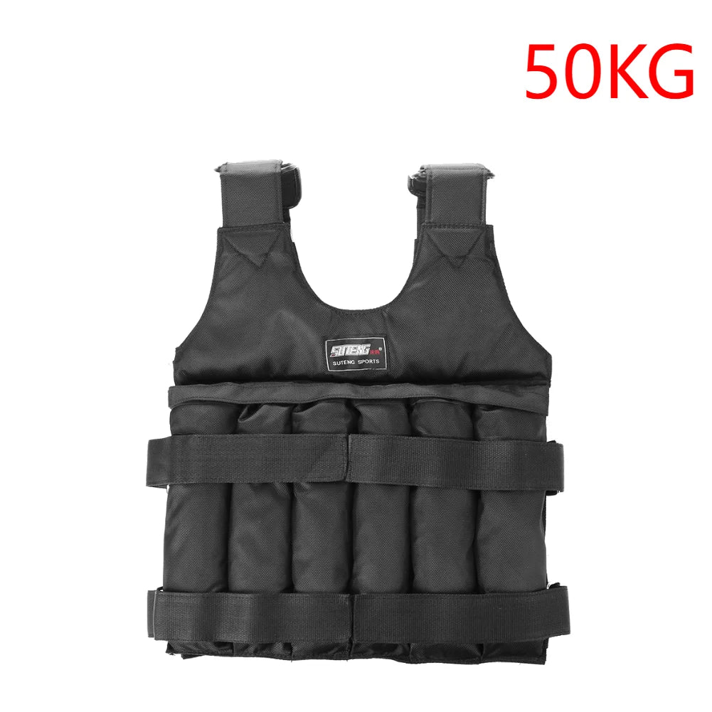 Adjustable Weighted Vest for Running & Training — 7lb-110lb (3–50 kg)